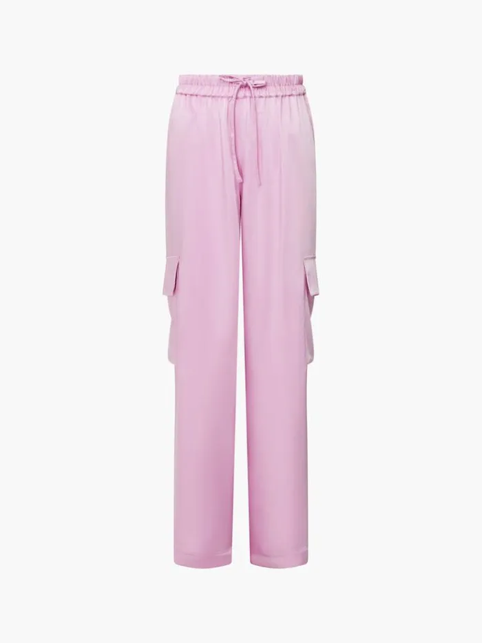 French Connection Trousers Chloetta Recycled Cargo Trousers Strawberry Shake 8211 Woman