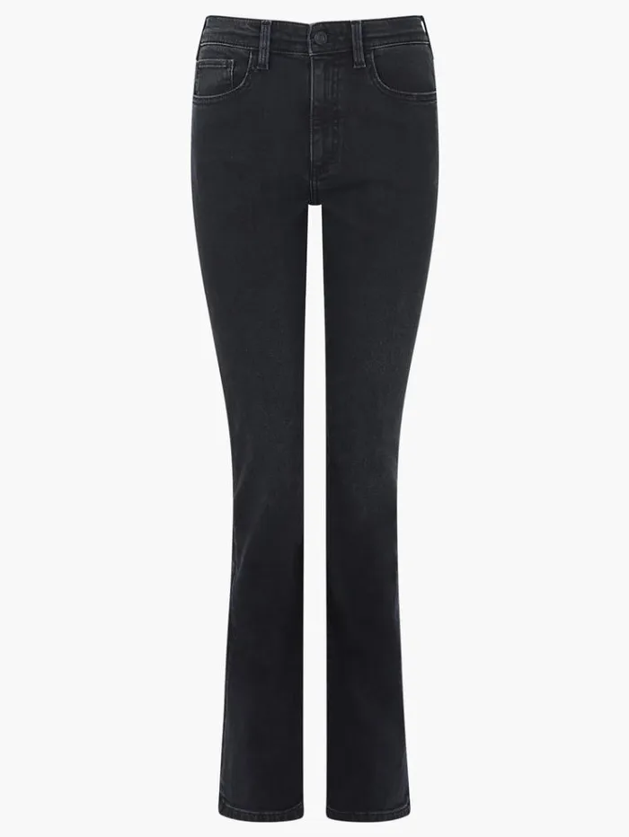 French Connection Trousers Stretch Denim Bootcut Full Length Jeans 34 Inch Black 8211 Woman