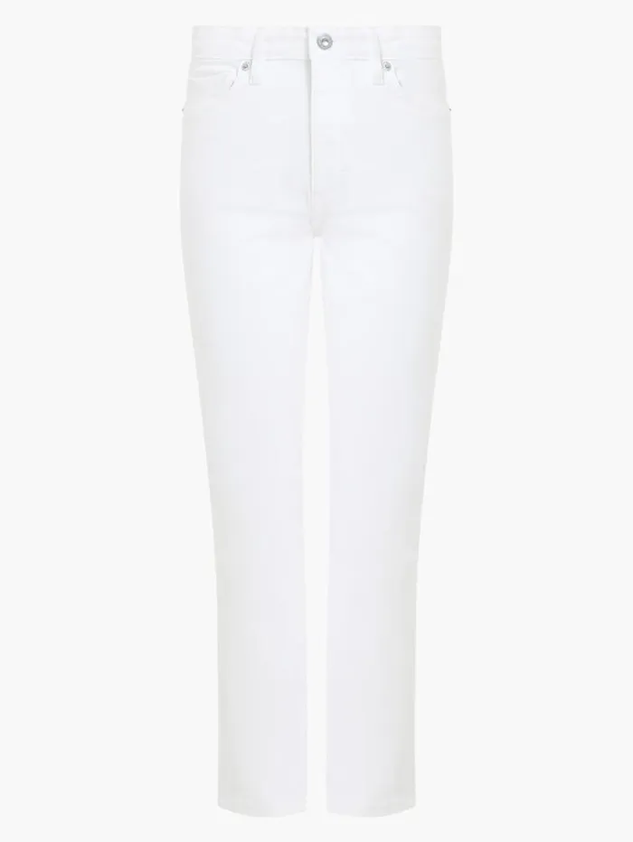 French Connection Trousers Stretch Slim Straight Cigarette Ankle Length Denim Jeans 28 Inch White 8211 Woman