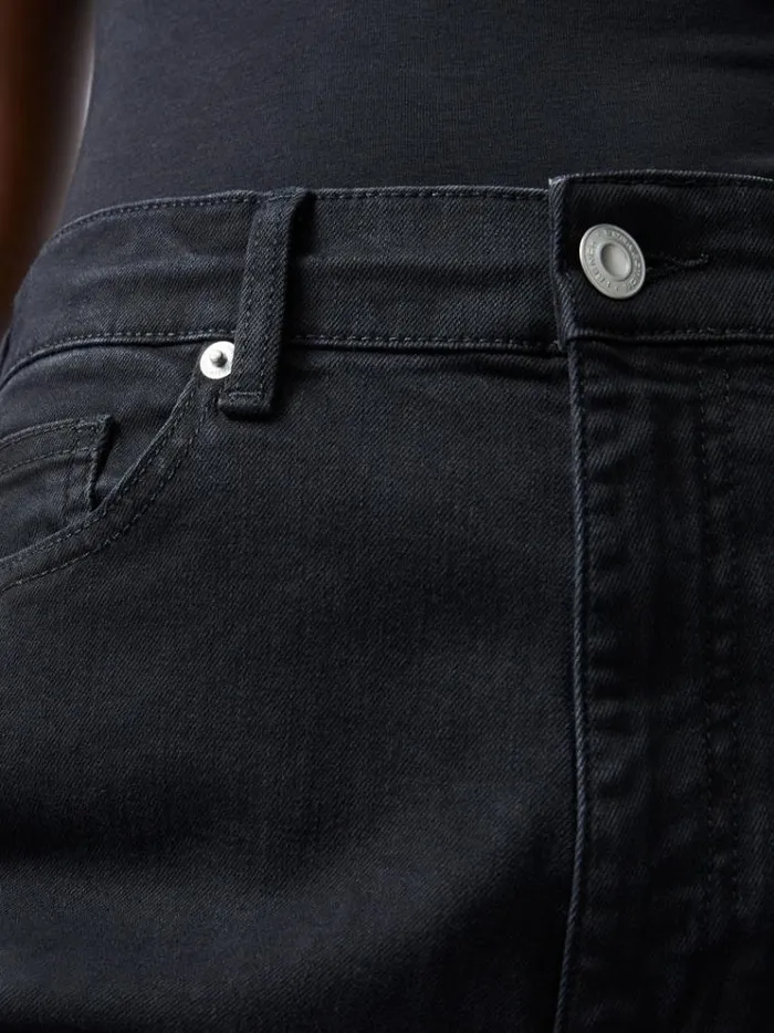 French Connection Trousers Toms Denim Bleach Line Jeans 32 Inch Just Black 8211 Woman