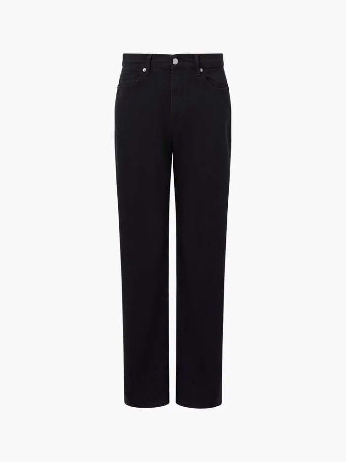 French Connection Trousers Toms Denim Bleach Line Jeans 32 Inch Just Black 8211 Woman