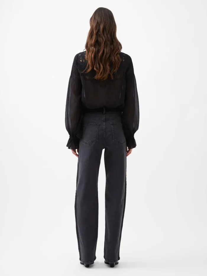 French Connection Trousers Toms Denim Mix Wash Jeans 32 Inch Vint Blkjust Blk 8211 Woman