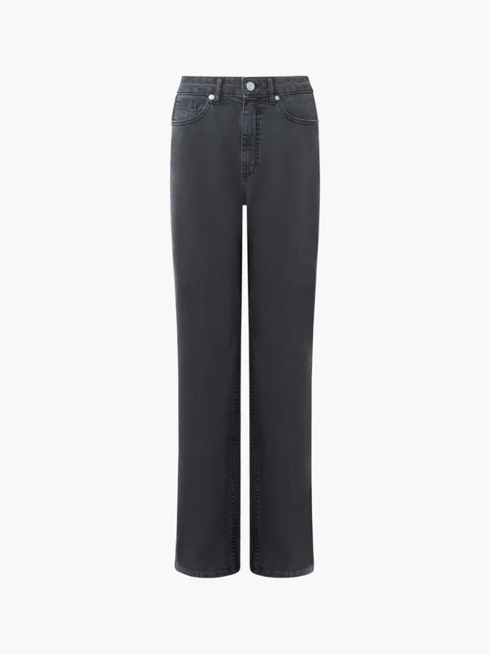 French Connection Trousers Toms Denim Mix Wash Jeans 32 Inch Vint Blkjust Blk 8211 Woman