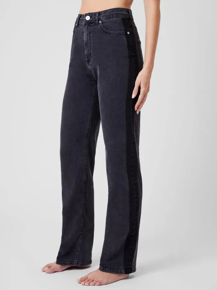 French Connection Trousers Toms Denim Mix Wash Jeans 32 Inch Vint Blkjust Blk 8211 Woman