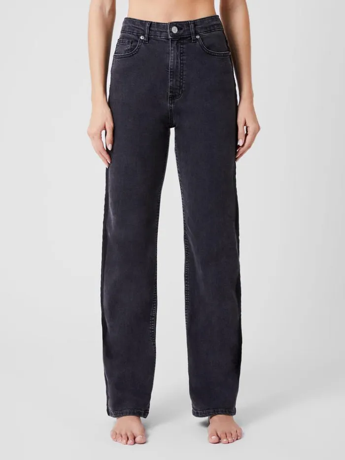 French Connection Trousers Toms Denim Mix Wash Jeans 32 Inch Vint Blkjust Blk 8211 Woman