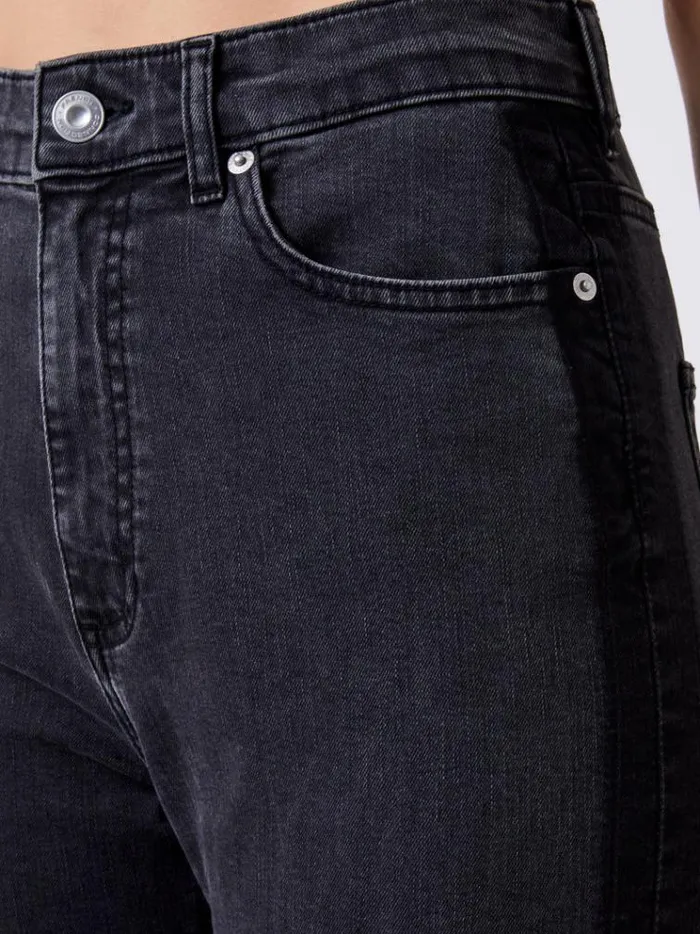 French Connection Trousers Toms Denim Mix Wash Jeans 32 Inch Vint Blkjust Blk 8211 Woman