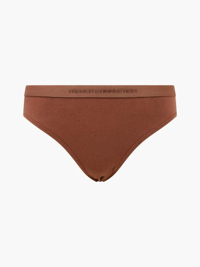 French Connection Underwear and Socks 3 Pack French Connection Briefs Light Brownlight Brownlight Brown 8211 Woman