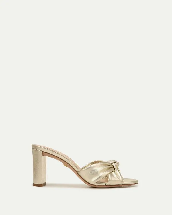 Ganita KnotFront Sandal Platinum Women Veronica Beard Shoes