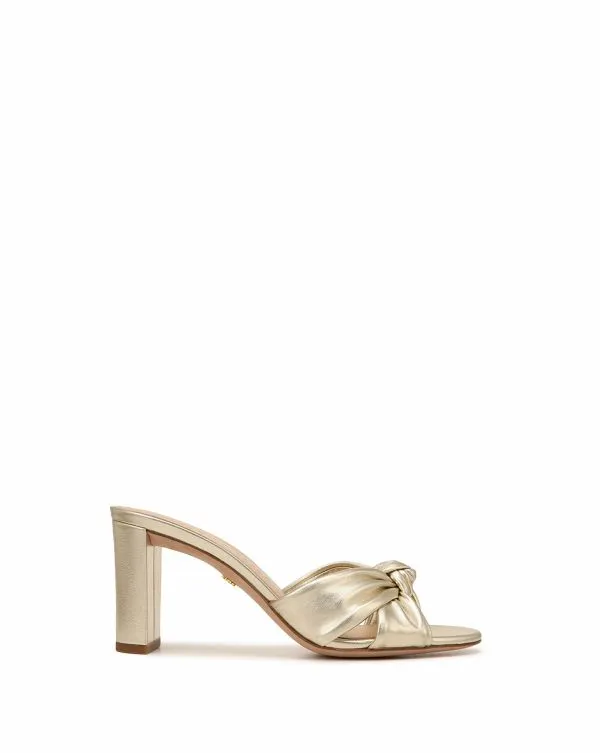 Ganita KnotFront Sandal Platinum Women Veronica Beard Shoes Ganita KnotFront Sandal Platinum Women Veronica Beard Shoes
