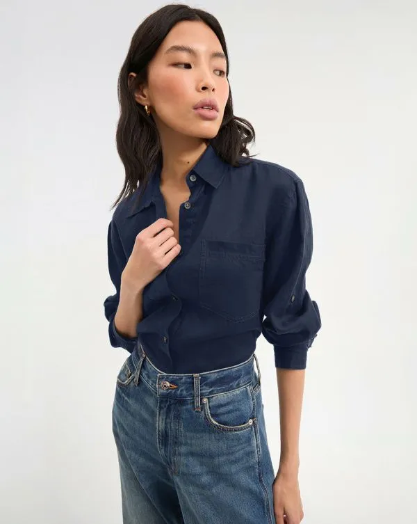 Gil Top Navy Women Veronica Beard Tops