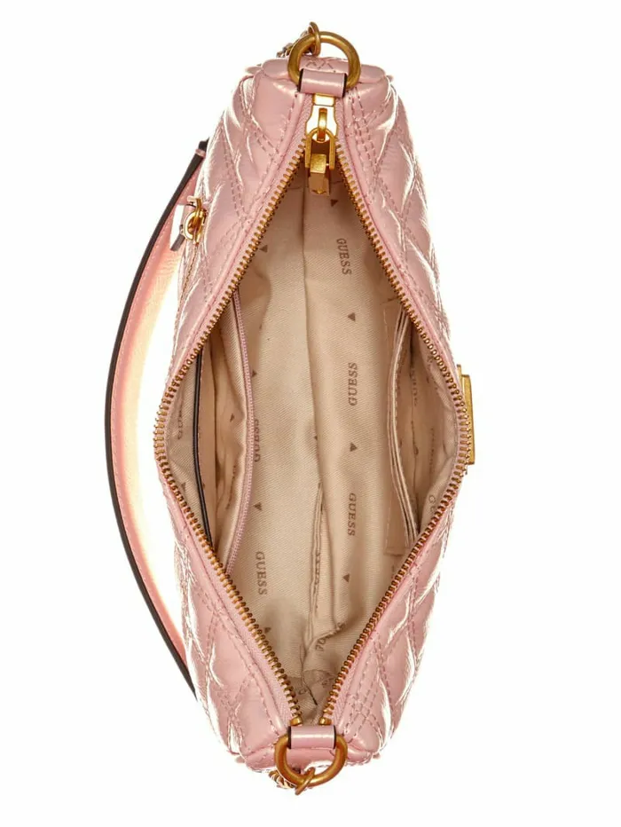 Giully Quilted Shoulder Bag Light Rose Handbags GUESS Women Giully Quilted Shoulder Bag Light Rose Handbags GUESS Women