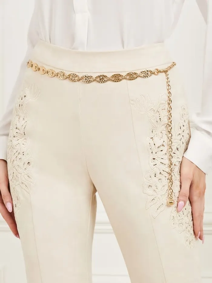 GoldTone Hammered Chain Belt SilverGold Belts GUESS Women GoldTone Hammered Chain Belt SilverGold Belts GUESS Women