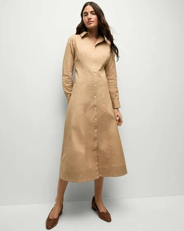 Goldie Dress Khaki Women Veronica Beard Dresses