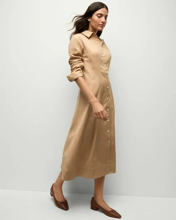 Goldie Dress Khaki Women Veronica Beard Dresses Goldie Dress Khaki Women Veronica Beard Dresses