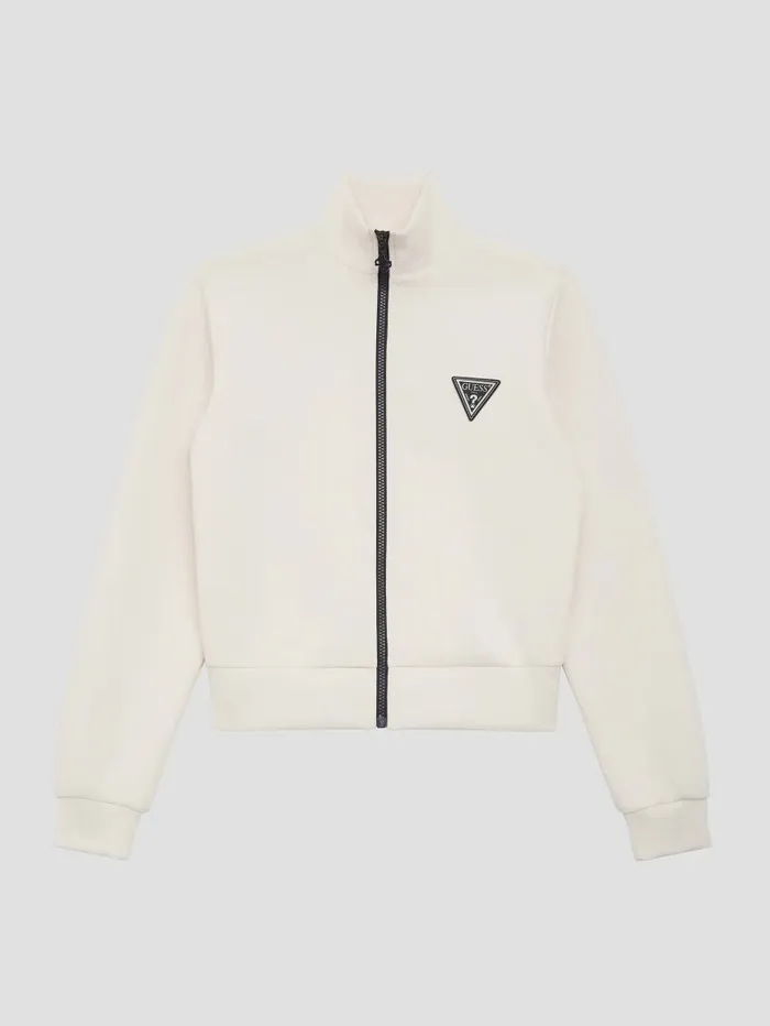 GUESS Activewear Women Eco Ann FullZip Scuba Sweatshirt Ocean Salt GUESS Activewear Women Eco Ann FullZip Scuba Sweatshirt Ocean Salt