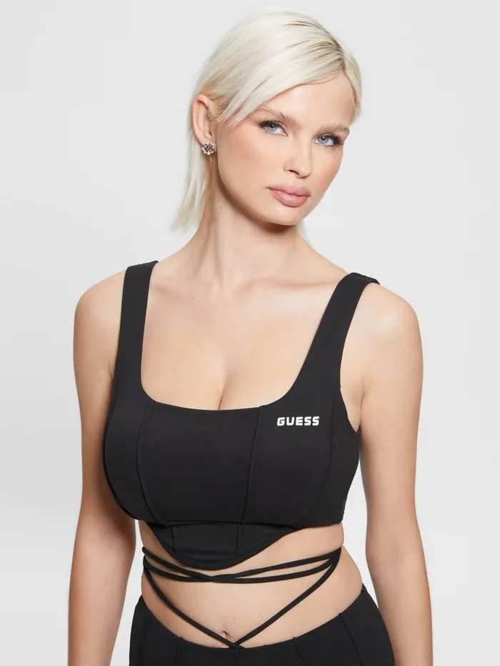 GUESS Brigit Active Top Black Women Tops