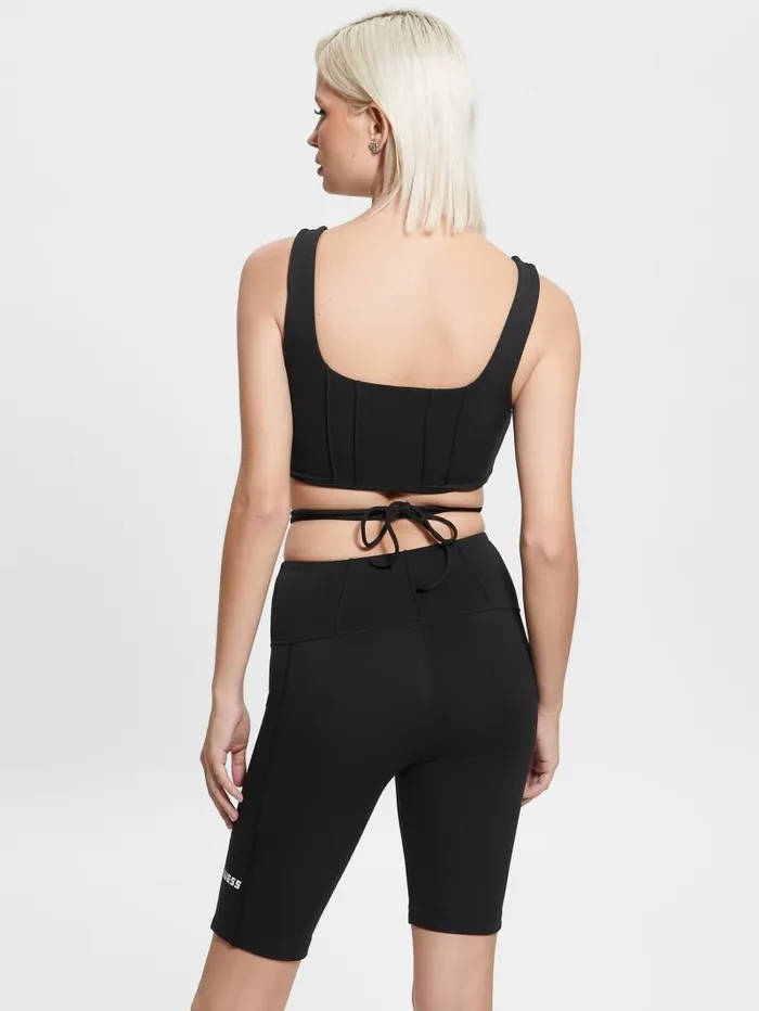 GUESS Brigit Active Top Black Women Tops GUESS Brigit Active Top Black Women Tops