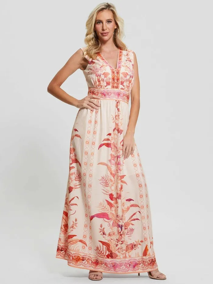 GUESS Dresses and Jumpsuits Women Gisel Printed Maxi Dress Reclaimed Romance
