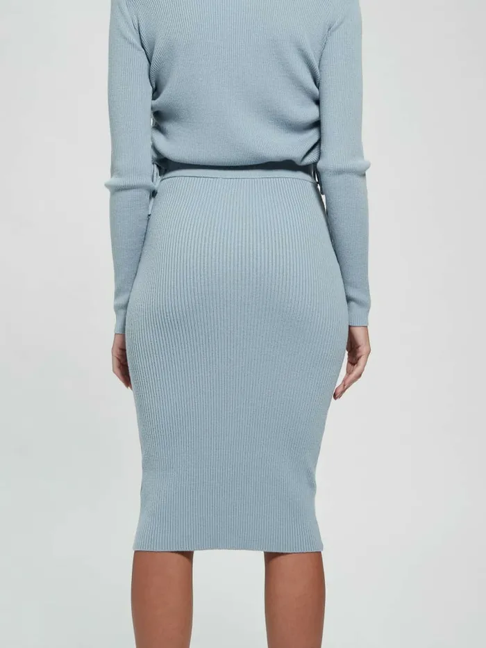 GUESS Eco Claire Sweater Skirt Sky Dusk Women Bottoms GUESS Eco Claire Sweater Skirt Sky Dusk Women Bottoms