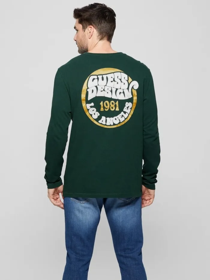 GUESS Eco GUESS Crewneck Patch Tee Alpine Grove Men TShirts and Tanks GUESS Eco GUESS Crewneck Patch Tee Alpine Grove Men TShirts and Tanks