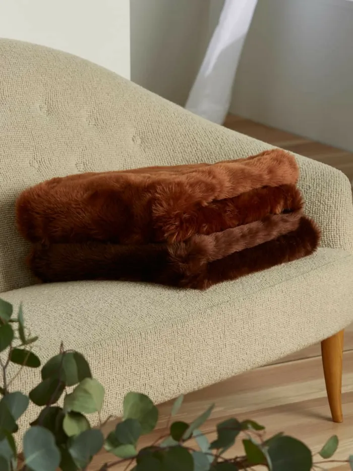 GUESS FauxFur Blanket Buddhist Wash Women Home GUESS FauxFur Blanket Buddhist Wash Women Home
