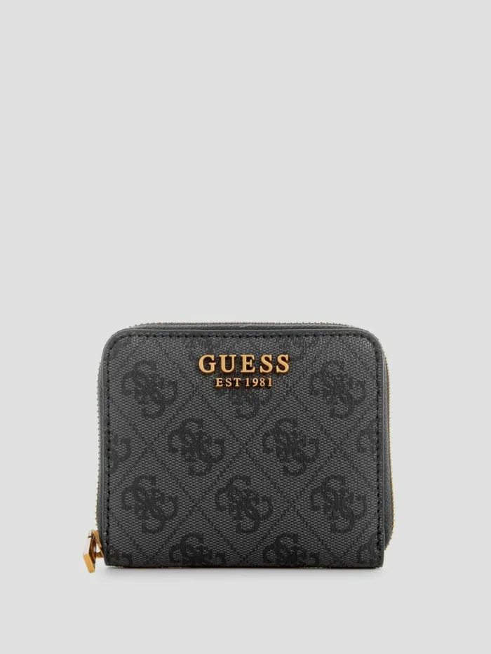 GUESS Ginevra Logo Small ZipAround Wallet Cloud Wash Women Handbags