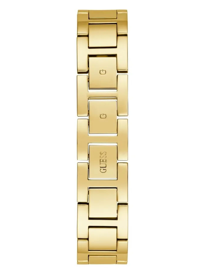 GUESS GoldTone Crystal Triangle Analog Watch Gold Women Watches GUESS GoldTone Crystal Triangle Analog Watch Gold Women Watches