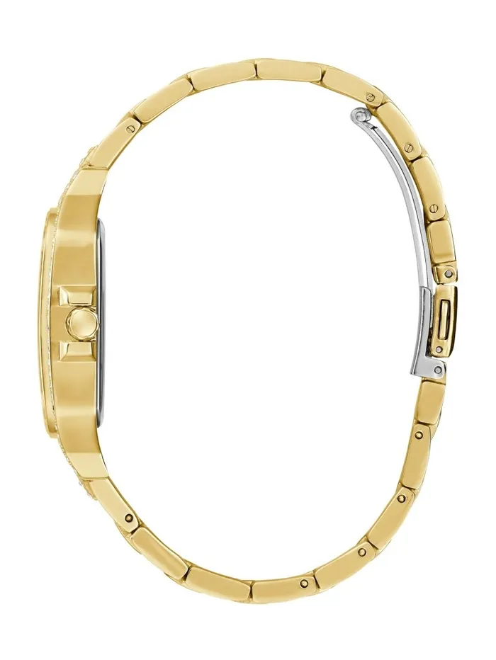GUESS GoldTone Square Multifunction Watch Gold Women Watches GUESS GoldTone Square Multifunction Watch Gold Women Watches