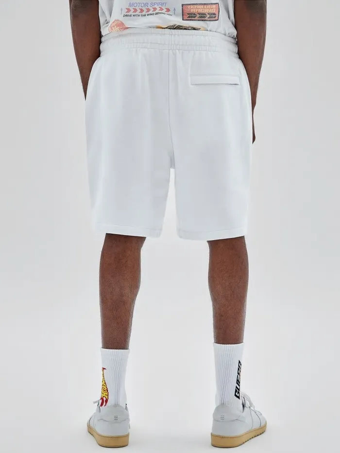 GUESS GUESS Originals x Hot Wheels Shorts Pure White Men Pants and Shorts GUESS GUESS Originals x Hot Wheels Shorts Pure White Men Pants and Shorts