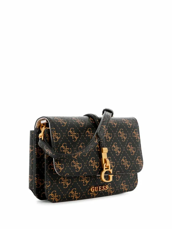 GUESS Handbags Women James Crossbody Organizer Wallet Brown Multi GUESS Handbags Women James Crossbody Organizer Wallet Brown Multi