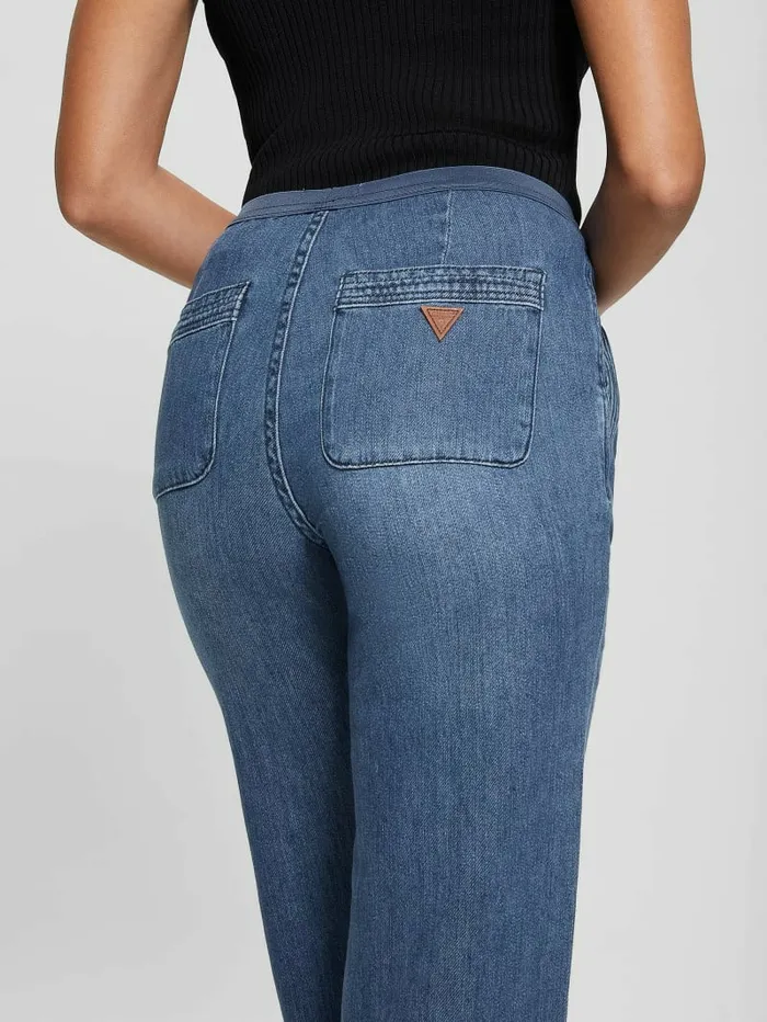 GUESS Jeans and Denim Women Rina WideLeg Jeans Noka Wash