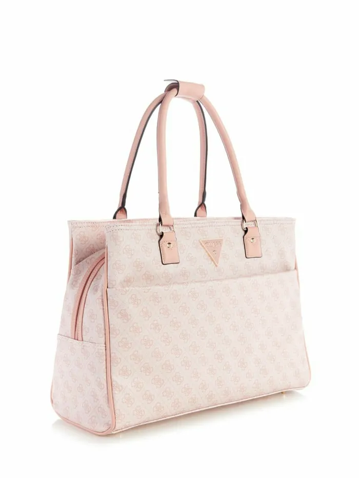 GUESS Jesco Quattro G Shopper Tote Rose Pink WomenMen Handbags GUESS Jesco Quattro G Shopper Tote Rose Pink WomenMen Handbags