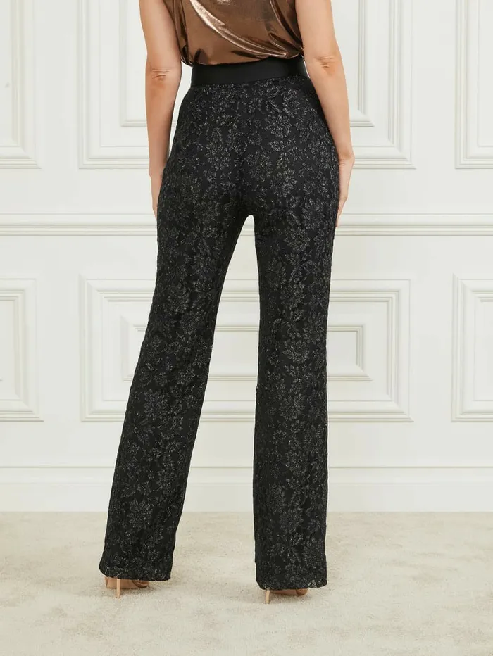 GUESS Kate Lace Pant Black Women Bottoms GUESS Kate Lace Pant Black Women Bottoms