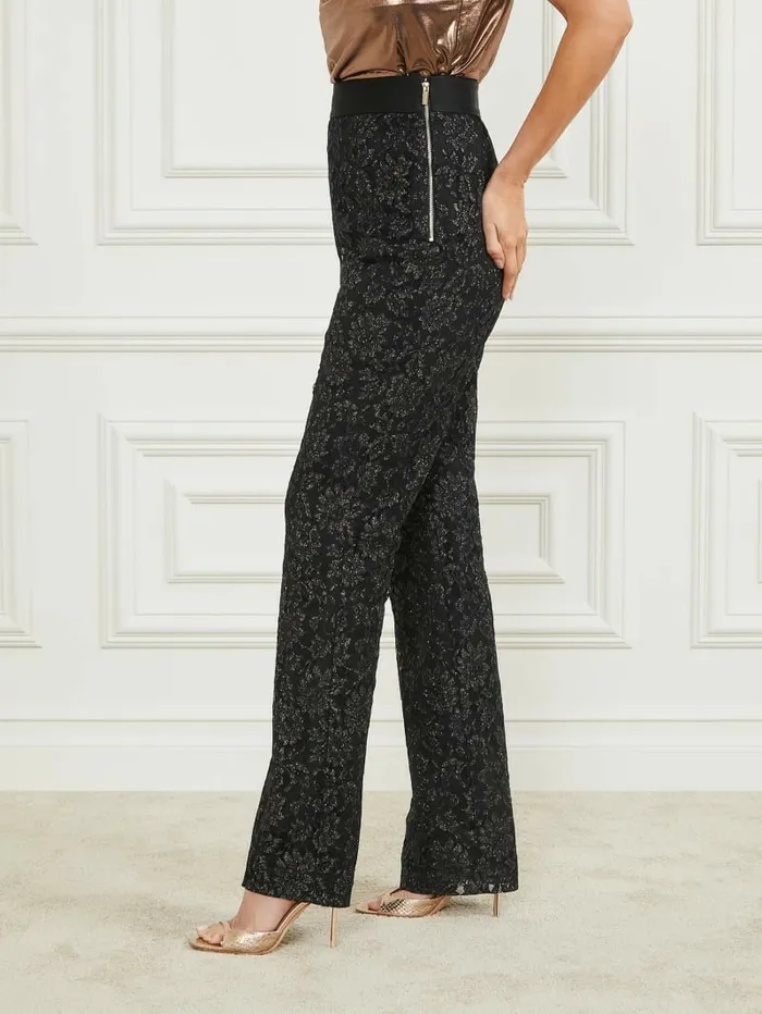 GUESS Kate Lace Pant Black Women Bottoms GUESS Kate Lace Pant Black Women Bottoms