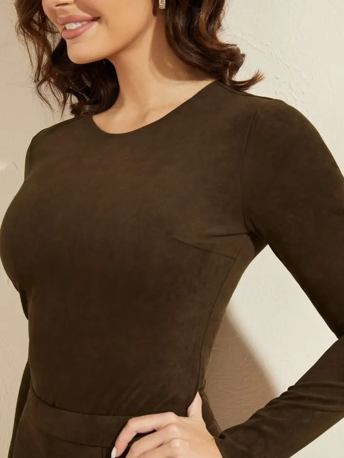 GUESS Leonie Bodysuit Burnt Wood Multi Women Tops GUESS Leonie Bodysuit Burnt Wood Multi Women Tops