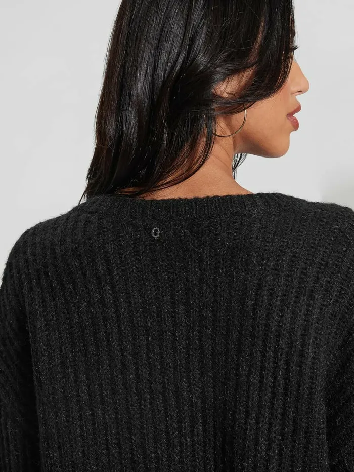 GUESS Nara WoolBlend Sweater Black Women Sweaters and Knits GUESS Nara WoolBlend Sweater Black Women Sweaters and Knits