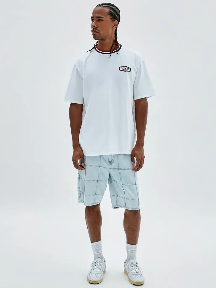 GUESS Originals Windowpane Carpenter Shorts Go Venice Lt Wash Men Pants and Shorts GUESS GUESS Originals Windowpane Carpenter Shorts Go Venice Lt Wash Men Pants and Shorts GUESS
