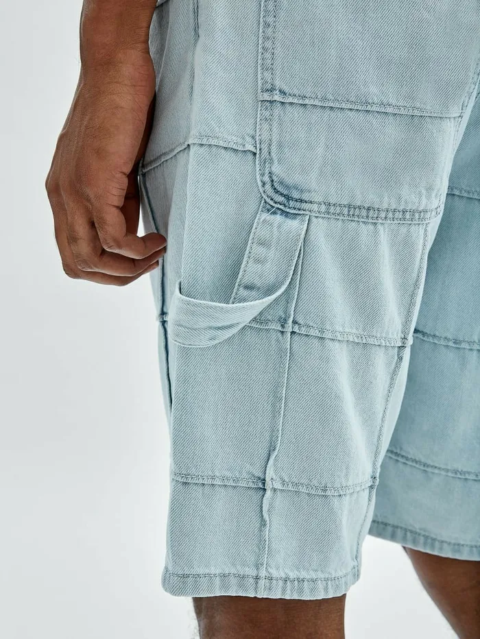 GUESS Originals Windowpane Carpenter Shorts Go Venice Lt Wash Men Pants and Shorts GUESS GUESS Originals Windowpane Carpenter Shorts Go Venice Lt Wash Men Pants and Shorts GUESS