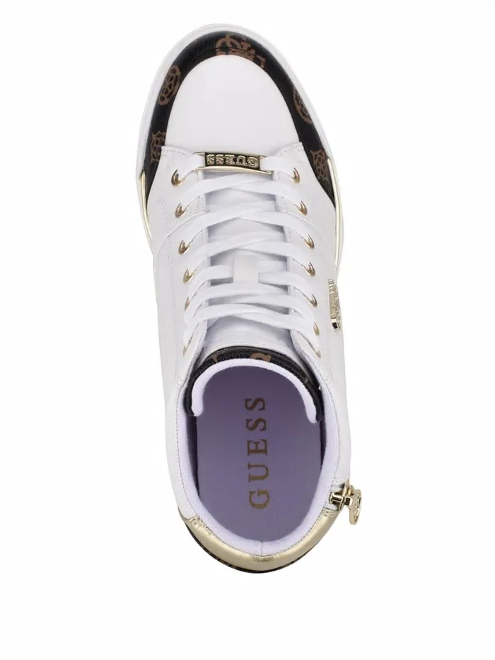GUESS Sneakers Women Figz Logo Wedge Sneakers White