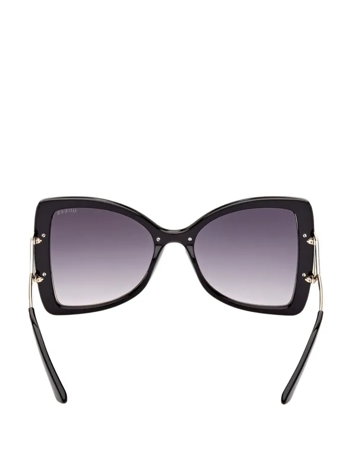 GUESS Sunglasses Women Oversized Butterfly Sunglasses Silver GUESS Sunglasses Women Oversized Butterfly Sunglasses Silver