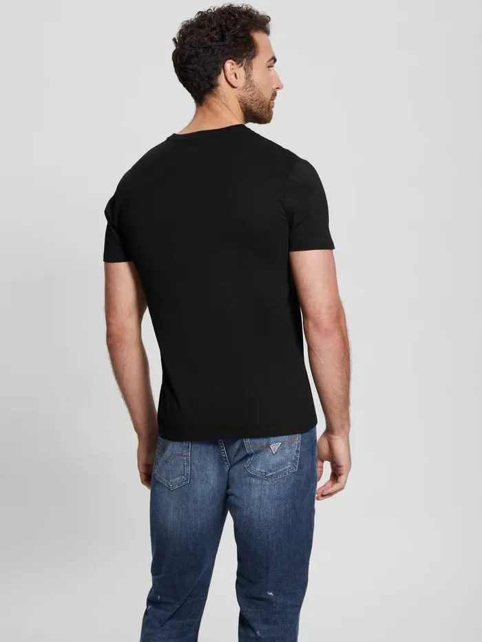 GUESS TShirts and Tanks Men Eco Embossed Logo Tee Black GUESS TShirts and Tanks Men Eco Embossed Logo Tee Black