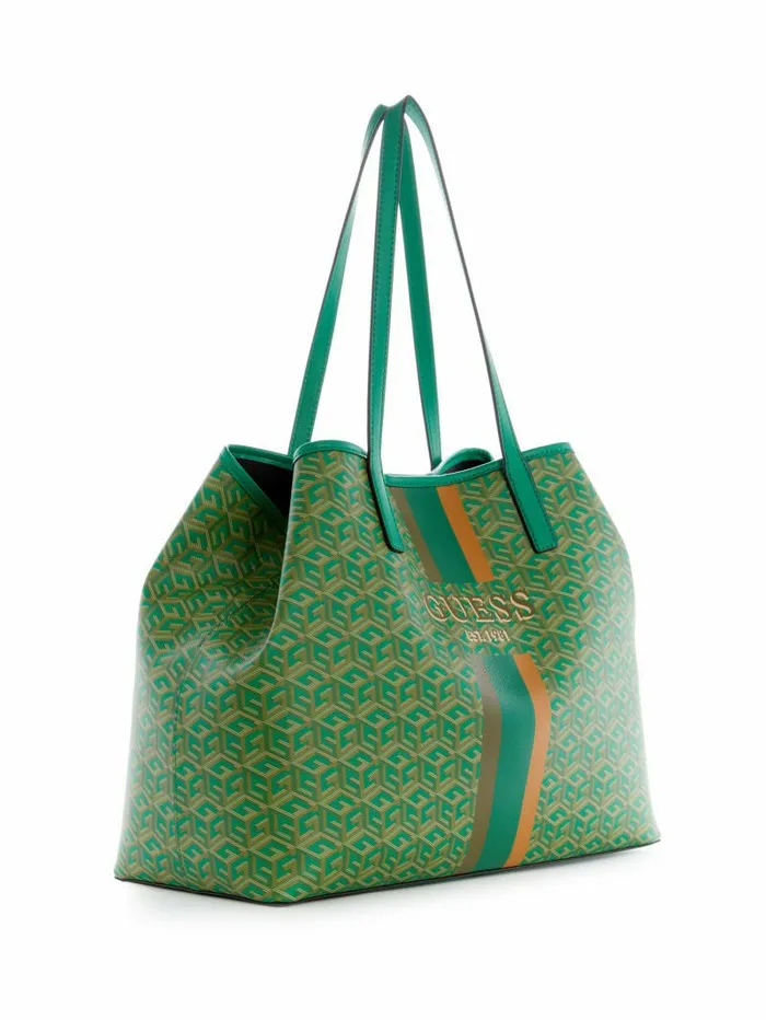 GUESS Vikky Large Tote Forest Logo Women Handbags