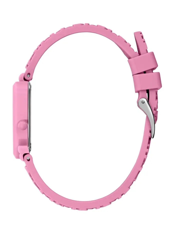 GUESS Watches Women Pink Triangle Silicone Analog Watch Rose Gold GUESS Watches Women Pink Triangle Silicone Analog Watch Rose Gold