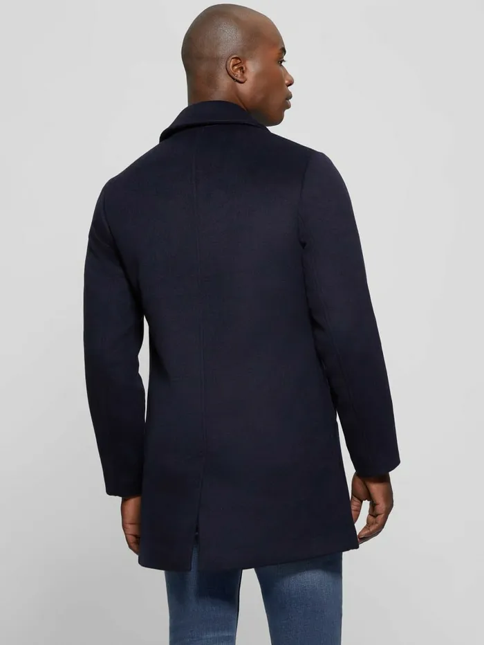 GUESS WoolBlend Coat Bleu lgant Men Jackets and Coats