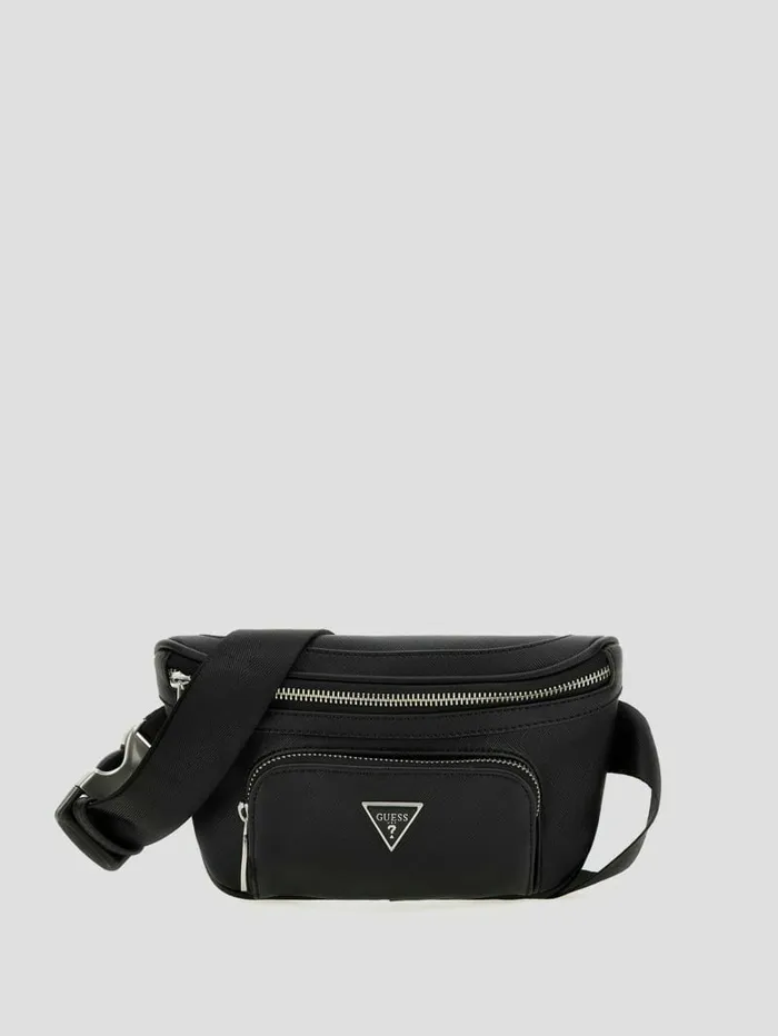 Handbags GUESS Women Eco Certosa Compact Bum Bag Black