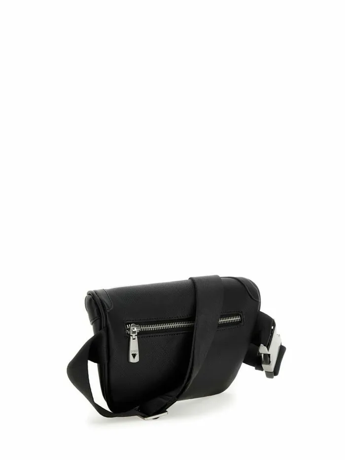 Handbags GUESS Women Eco Certosa Compact Bum Bag Black Handbags GUESS Women Eco Certosa Compact Bum Bag Black