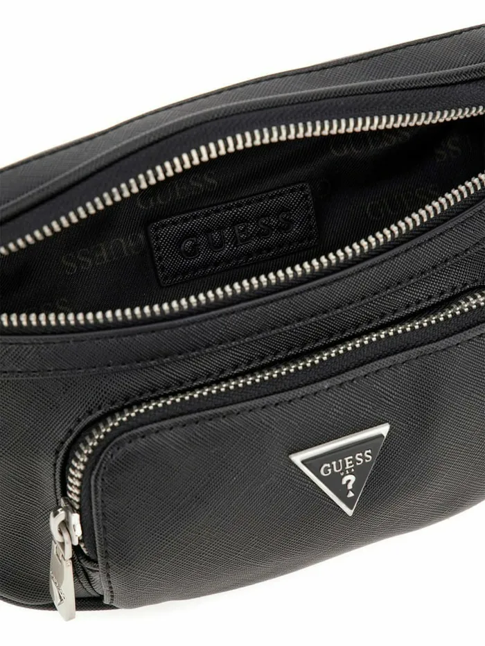 Handbags GUESS Women Eco Certosa Compact Bum Bag Black Handbags GUESS Women Eco Certosa Compact Bum Bag Black