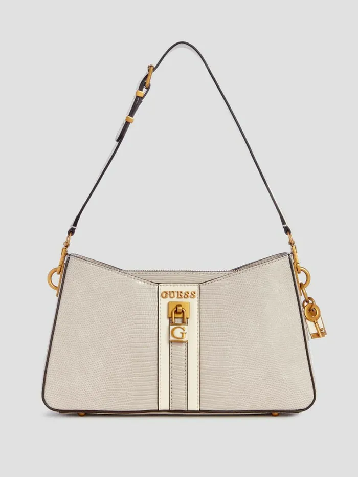 Handbags GUESS Women Ginevra Elite Shoulder Bag Taupe