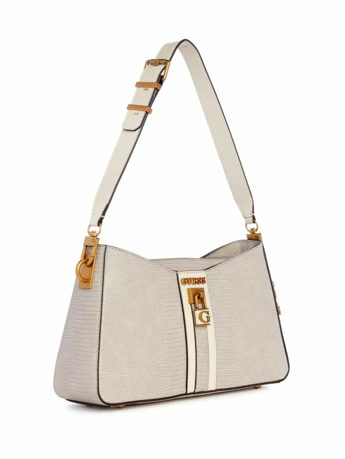 Handbags GUESS Women Ginevra Elite Shoulder Bag Taupe Handbags GUESS Women Ginevra Elite Shoulder Bag Taupe