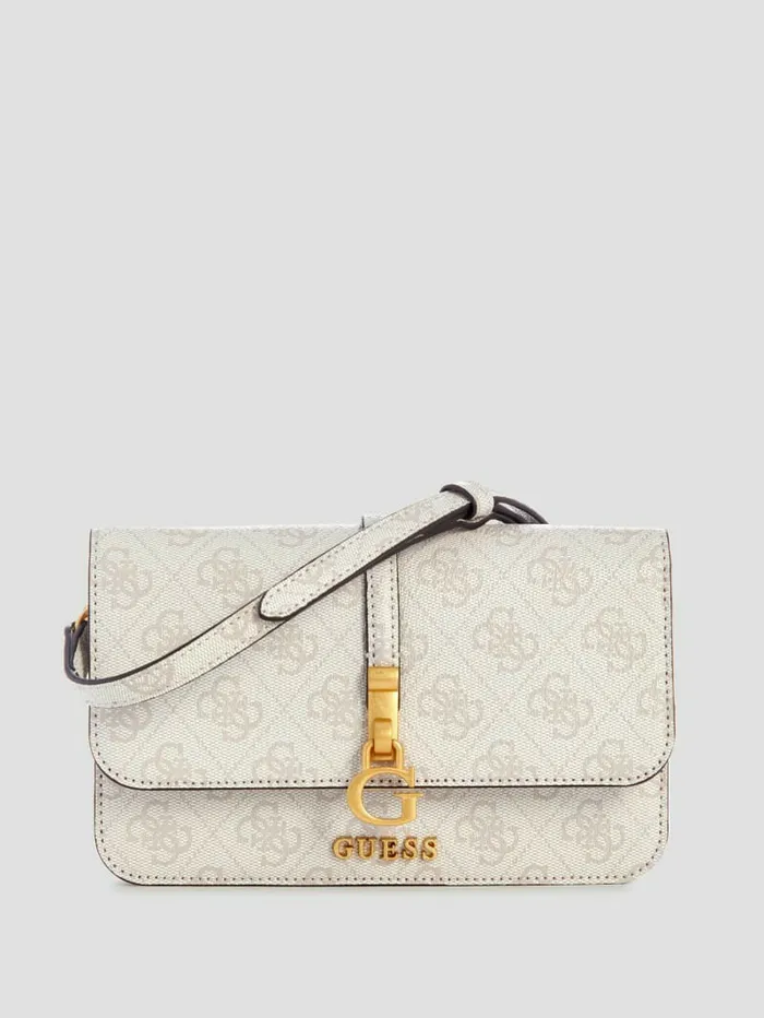 Handbags GUESS Women James Quattro G Crossbody Organizer Wallet Dove Logo